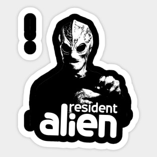 resident-alien Sticker